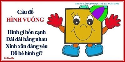 Câu đố hình hay cho bé