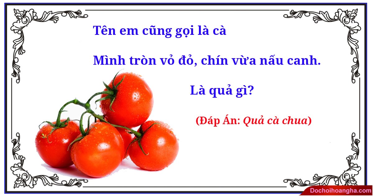 Câu đố vui cho bé