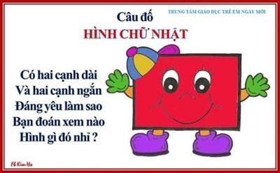 Câu đố hình hay cho bé