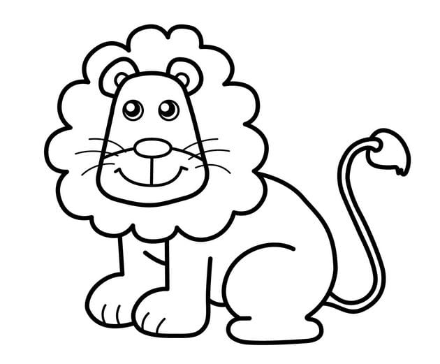 Bộ 20+ mẫu tranh tô màu con sư tử hot nhất cho bé tập tô
