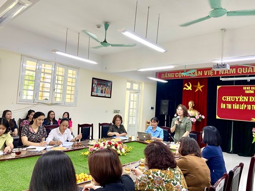 Phòng GDĐT quận Long Biên tổ chức thành công các chuyên đề ôn thi vào lớp 10 THPT năm học 2023-2024