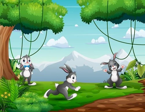 Truyện: Thỏ con đi học - Lớp MGL A2