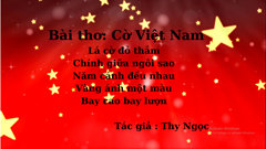 Thơ:  Cờ Việt Nam 