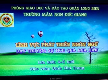 Truyện   Sự tích quả dưa hấu  của cô giáo Thu Trang