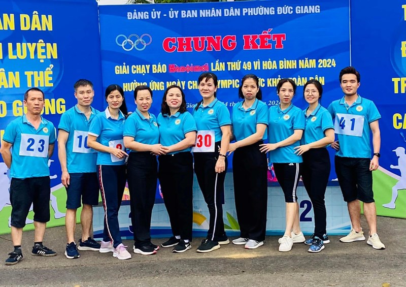 Trường mầm non Đức Giang tham gia giải chạy báo Hà Nội mới lần thứ 49 vì hoà bình, hưởng ứng chạy Olympic vì sức khoẻ toàn dân do UBND Phường Đức Giang tổ chức