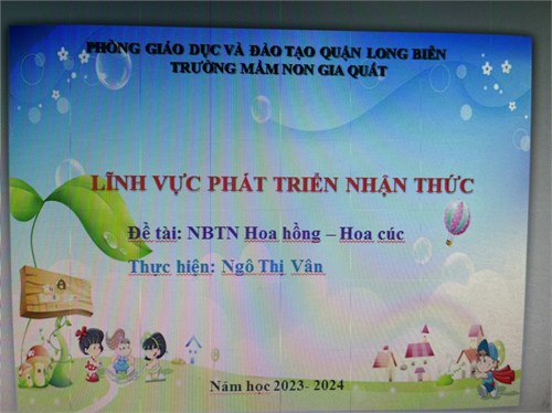 HĐ :PTNN : Hoa hồng - Hoa cúc -Gv: Ngô Thị Vân.