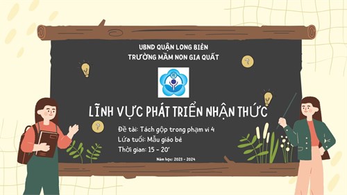 LVPTNT : Tách gộp trong phạm vi 4 - GV Nguyễn Thị Khánh Huyền