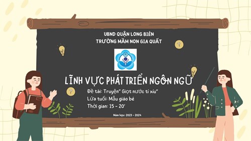LVPTNN: Truyện Giọt nước tí xíu - GV : Nguyễn Thị Khánh Huyền