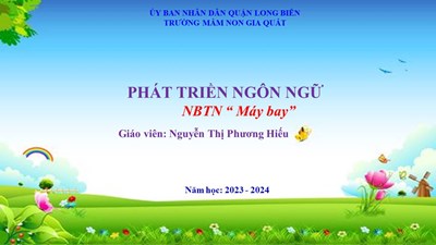 PTTN: NBTN: máy bay. GV: Nguyễn Thị Phương Hiếu