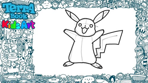 How To Draw And Color Pikachu for Kids - Toys Coloring- Part-01 - TerraBook