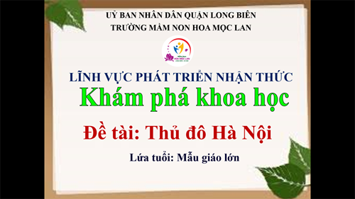 Đề tài: Thủ đô Hà Nội