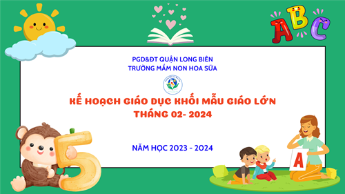 Kế hoạch giáo dục tháng 2/2024