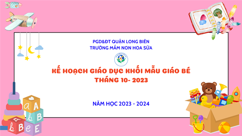Kế hoạch giáo dục tháng 10/2023