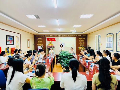 Trường mầm non Hồng Tiến tổ chức họp phụ huynh cuối năm học 2023-2024