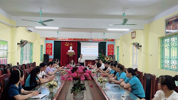 Trường mầm non Long Biên tổ chức họp phụ huynh cuối năm học 2023-2024