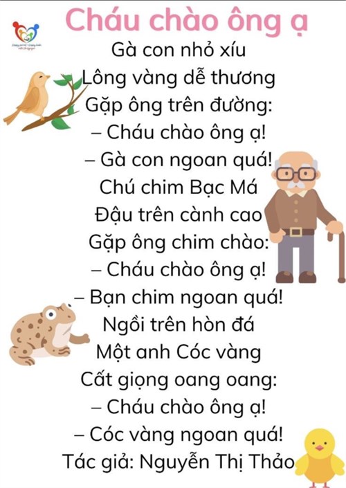 Thơ: Cháu chào ông ạ - Nguyễn Thị Thảo