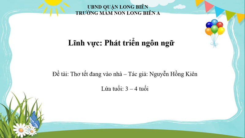 PTNN: Thơ  Tết đang vào nhà  Tác giả: Nguyễn Hồng Kiên