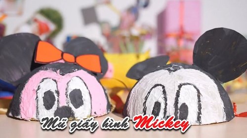 Cách Làm Mũ Hình Thú Mickey