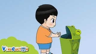 Dạy trẻ kỹ năng bỏ rác đúng nơi quy định