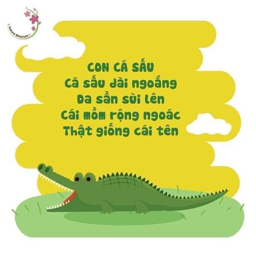 Thơ: Con cá sấu