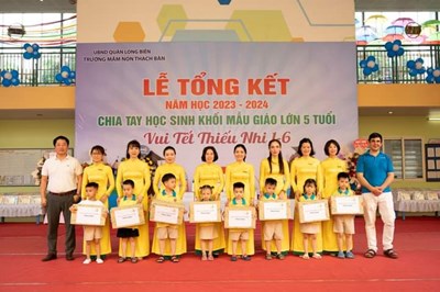Trường Mầm non Thạch Bàn tổ chức lễ tổng kết năm học 2023-2024 và Lễ ra trường cho trẻ 5 tuổi