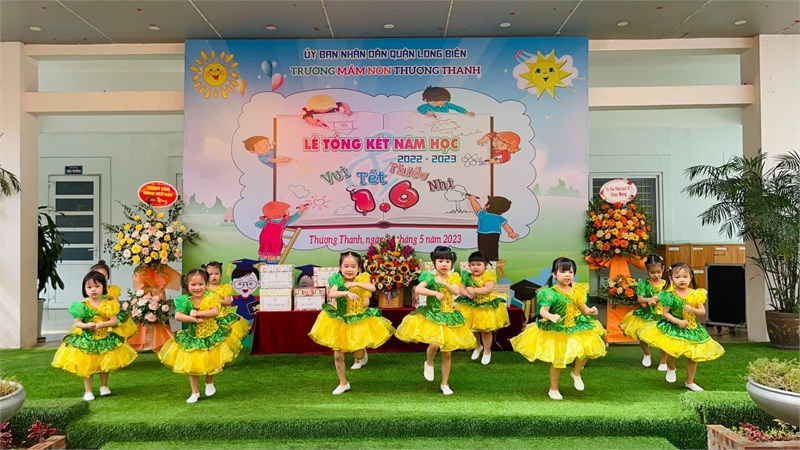 Trường mầm non Thượng Thanh được nâng cấp cải tạo đạt chuẩn Quốc gia năm 2024