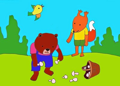 Truyện: Bài học đầu tiên của Gấu con