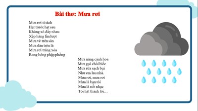 Bài thơ: Mưa rơi