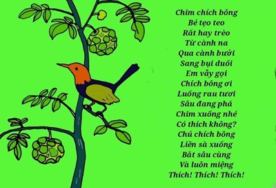 Bài thơ Chim chích bông