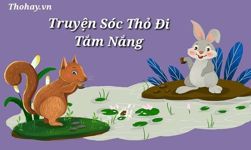 Truyện: Sóc và Thỏ đi tắm nắng