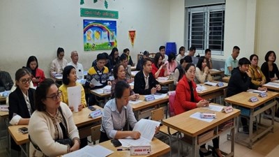 Trường Tiểu học Ái Mộ A tồ chức họp phụ huynh học sinh học kì I năm học 2023-2024