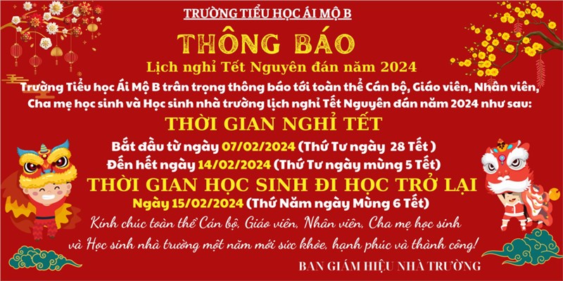 <a href="/hoat-dong-chung-nha-truong-cong-doan/thong-bao-lich-nghi-tet-nguyen-dan-nam-2024/ct/110/754494">Thông báo Lịch nghỉ Tết Nguyên đán năm 2024</a>