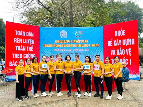 Trường Tiểu học Ái Mộ B hưởng ứng tham gia chạy Olympic và chung kết giải chạy Báo Hà Nội Mới lần thứ 49 Vì hòa bình  – năm 2024