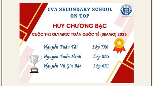 Vinh danh học sinh trường THCS Chu Văn An đạt kết quả cao trong kì thi Toán Tiếng Anh SEAMO