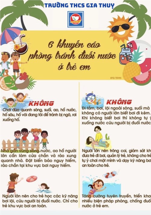 6 Khuyến cáo phòng tránh đuối nước ở trẻ em