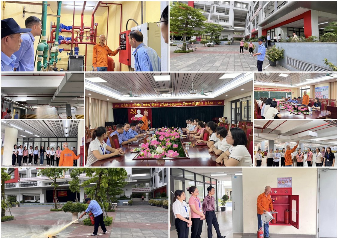 Trường THCS Lê Quý Đôn tổ chức tập huấn PCCC cho Cán bộ, giáo viên, nhân viên năm 2024