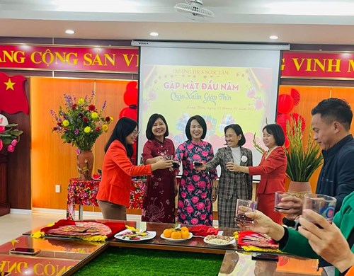 Trường THCS Ngọc Lâm tổ chức buổi gặp mặt chào xuân Giáp Thìn 2024