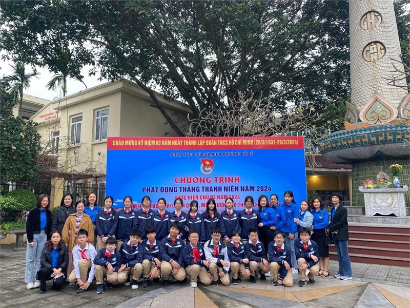 Tuổi trẻ trường THCS Ngọc Lâm hưởng ứng “ Tháng thanh niên 2024”, hướng tới kỉ niệm 93 năm ngày thành lập Đoàn TNCS Hồ Chí Minh (26/3/1931-26/3/2024)