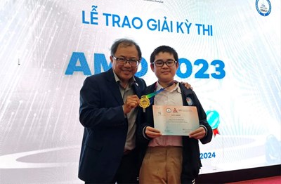 🏆🥇 Chúc mừng trò Nguyễn Quang Kiệt - học sinh lớp 9A1 đã đạt Huy chương Vàng giải Toán quốc tế Mỹ AMO 🌺🌺