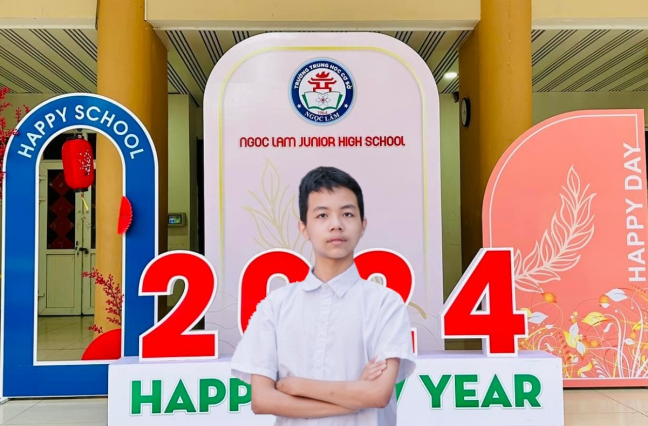 Vũ Khánh Lâm – cậu bán lớp phó 9A1 với niềm đam mê toán học