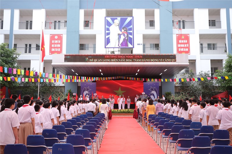 Trường THCS Ngọc Thụy tổ chức Lễ Bế giảng năm học 2023 - 2024