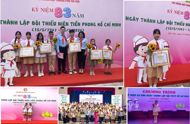 Hội đồng Đội Thành phố Hà Nội trao giải cuộc thi  Đoàn trong trái tim em 