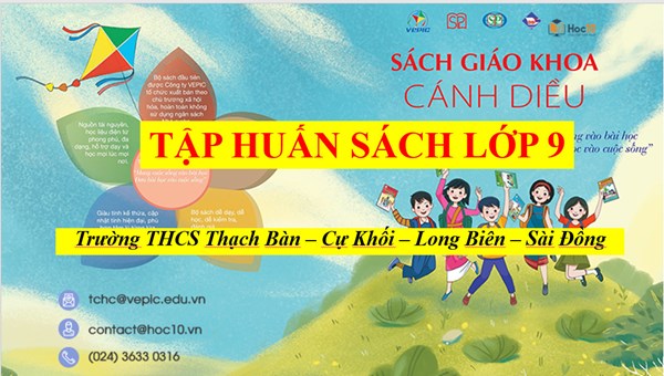 Trường THCS Thạch Bàn tham gia tập huấn SGK lớp 9 mới