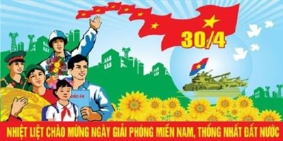 Tuyên truyền chào mừng kỉ niệm 49 năm ngày giải phóng Miền Nam và thống nhất đất nước (30/04/1975 - 30/04/2024)