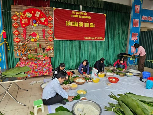 Trường Tiểu học Giang Biên giữ gìn Tết xưa trong đời sống hiện đại