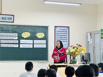 Trường Tiểu học Gia Thượng tổ chức chuyên đề môn Tiếng Việt lớp 4 do cô giáo Nguyễn Thị Thu Hà thực hiện