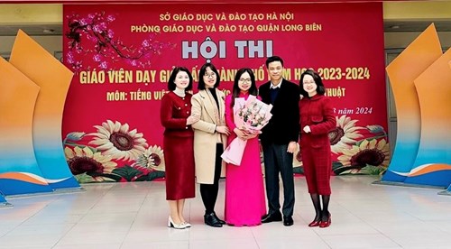 Chúc mừng cô giáo Nguyễn Ngọc Huyền hoàn thành xuất sắc tiết thi giáo viên dạy giỏi cấp Thành phố năm học 2023 - 2024