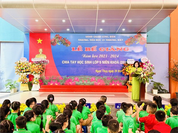 Trường Tiểu học Lý Thường Kiệt tổ chức Lễ bế giảng năm học 2023 – 2024
