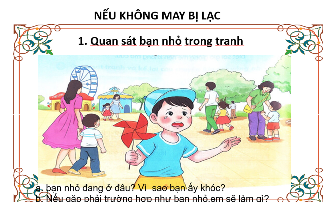Tiếng Việt 1- Tuần 26- Bài: Nếu không may bị lạc ( Tiết 1)