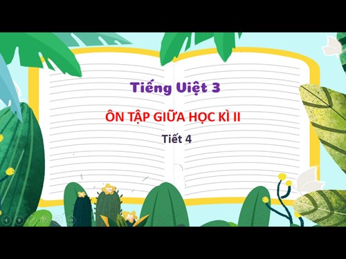 BGĐT - Tiếng Việt 3 - Tập đọc - Tiết 4 - Tuần 27